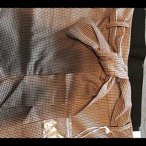 Lane Bryant Brown Plaid Pants